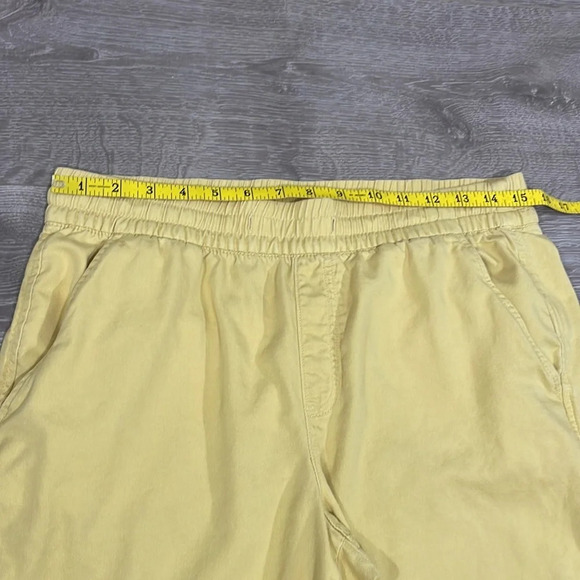 GAP Easy Pant Pull On Elastic Waist Yellow M Petite - Picture 10 of 16